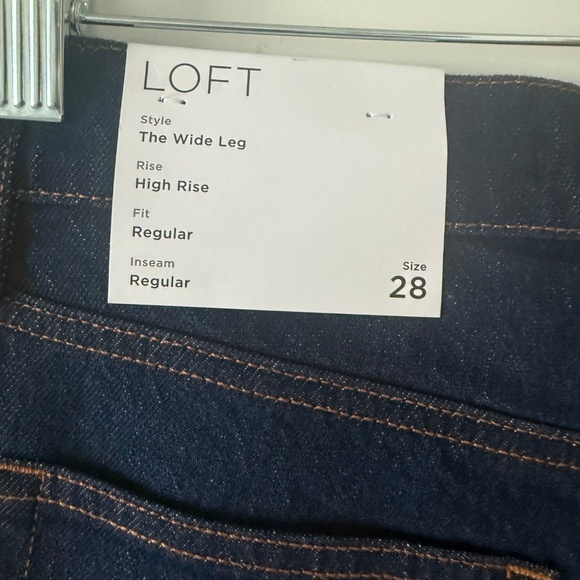 Loft Wide Leg High Rise Regular Fit Sz: 28/8 - Picture 6 of 7